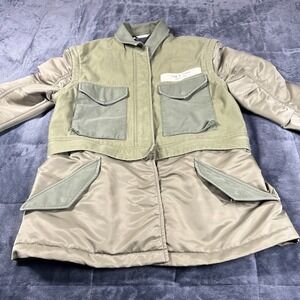 Rag & Bone Green Detachable Sleeves Military Women's‎ Jacket Size S